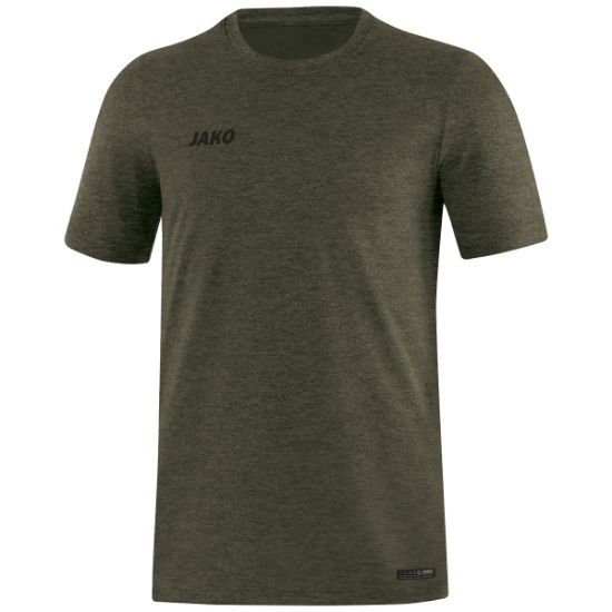 Afbeeldingen van T-shirt Premium Basics kaki gemeleerd