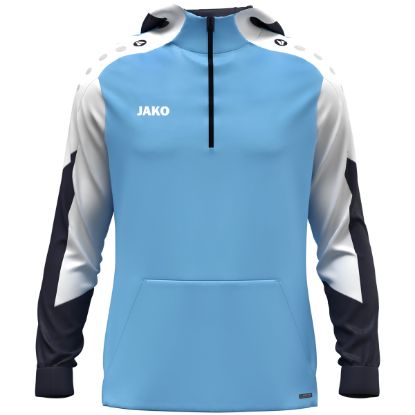 Afbeeldingen van Sweater met kap Dynamic hemelsblauw/wit/marine